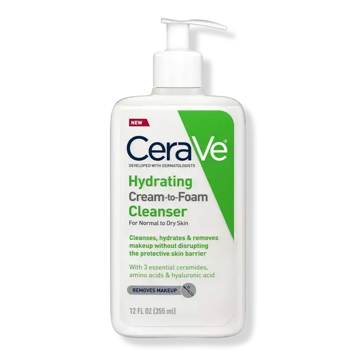 CeraVe Hydrating Cream-to-foam Cleanser