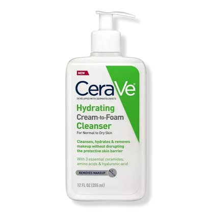 CeraVe Hydrating Cream-to-foam Cleanser